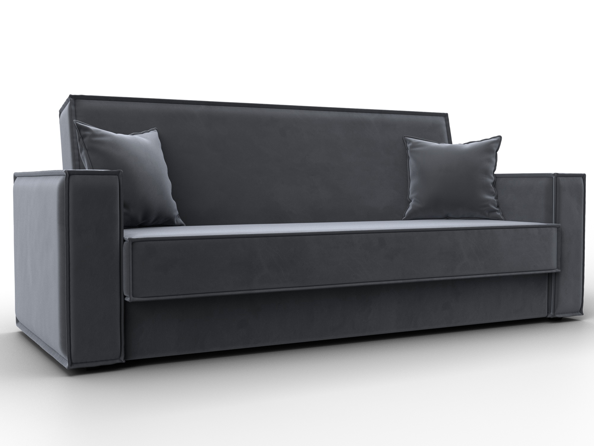 Диван-книжка Куба (seven 17 серый)