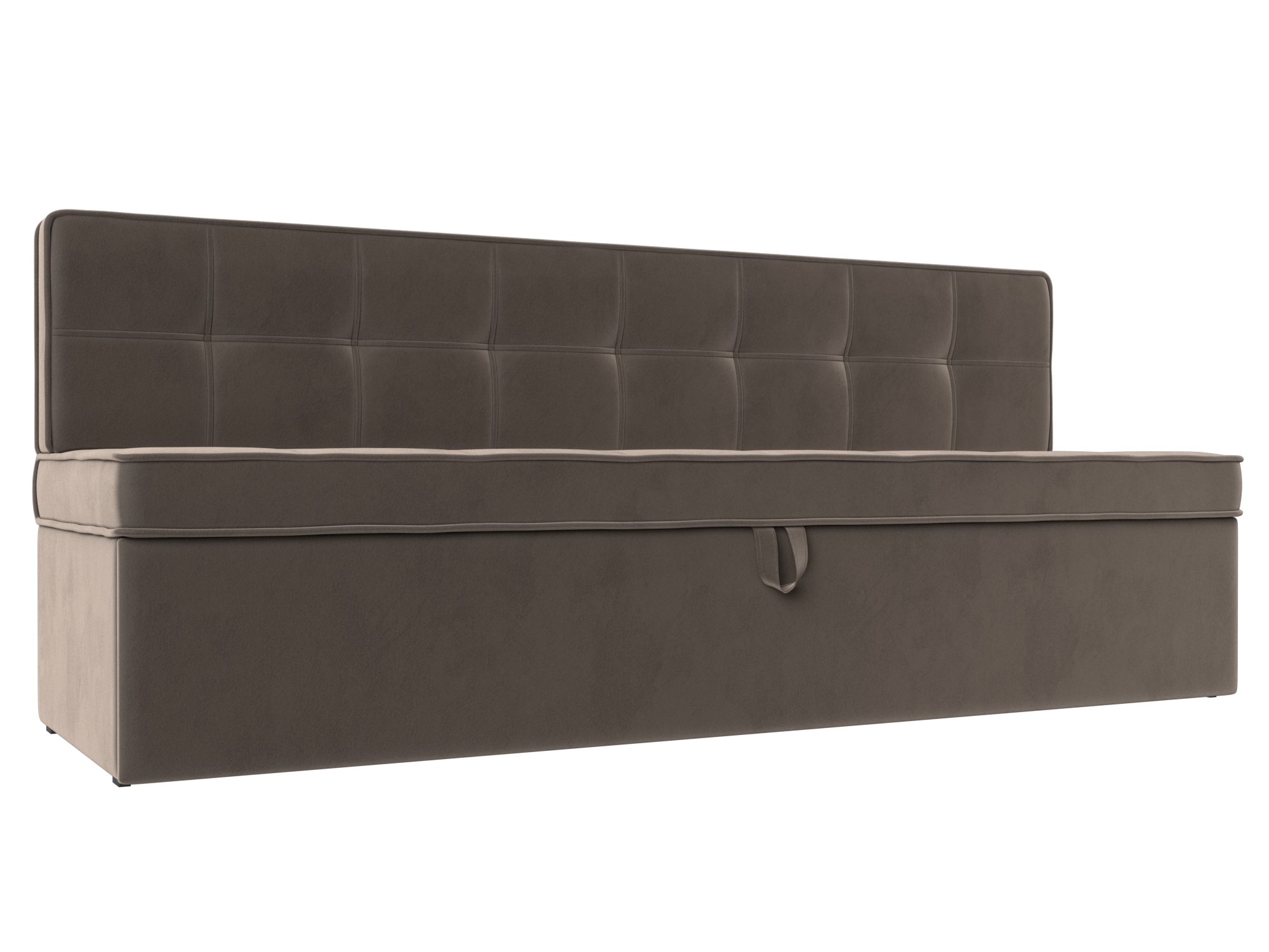 Диван кухонный прямой Техас (seven 727 коричневый)