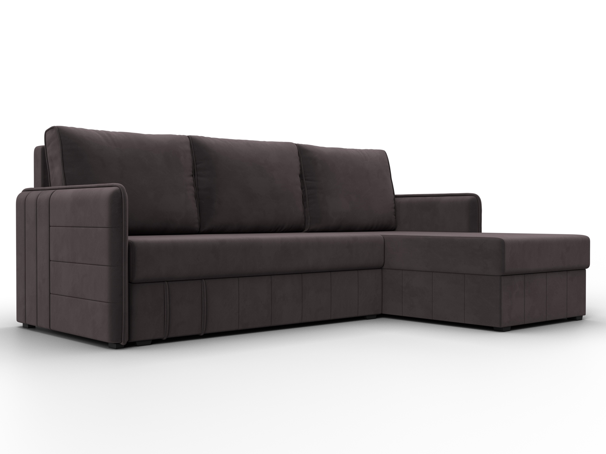 Диван угловой Слим угол универсальный (seven 727 коричневый)