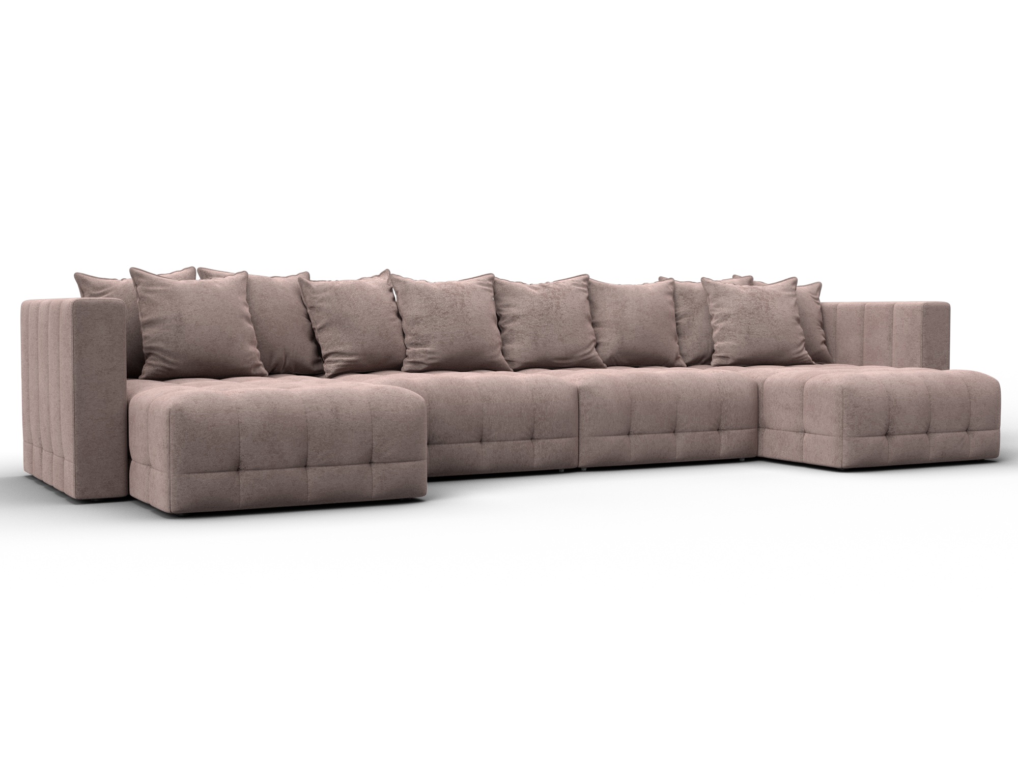 Диван П-образный Лига-052 НПБ Лонг (tower 05 бежевый)