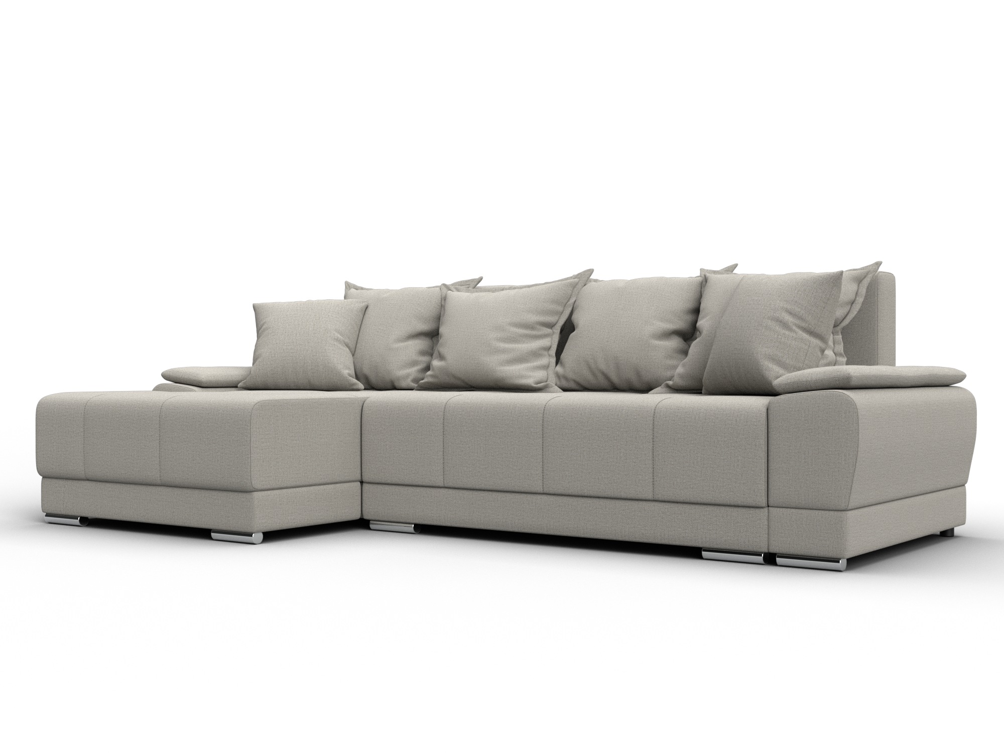 Диван угловой Лига-119 угол левый (амур 02 бежевый)