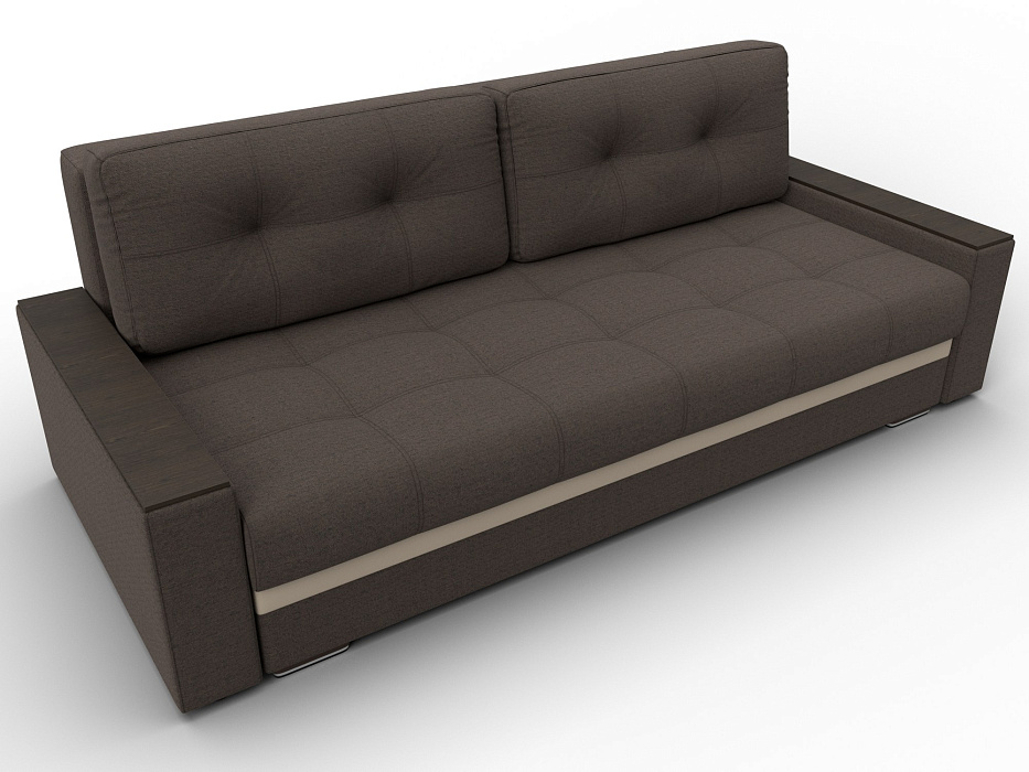 Диван прямой с декором Лига-096 НПБ фото в интернет-магазине Лига Диванов