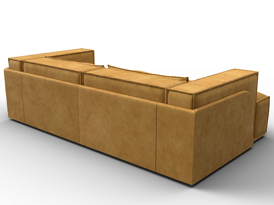 Диван угловой Лига-061 угол левый (brut 10 желтый)