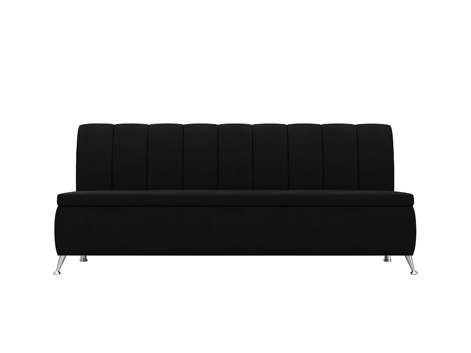 Диван кухонный прямой Кантри (черный)