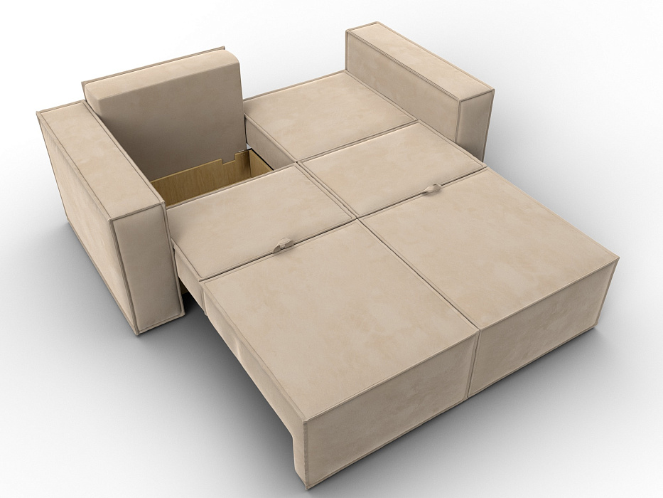 Диван прямой Куба мини (seven 729 бежевый)