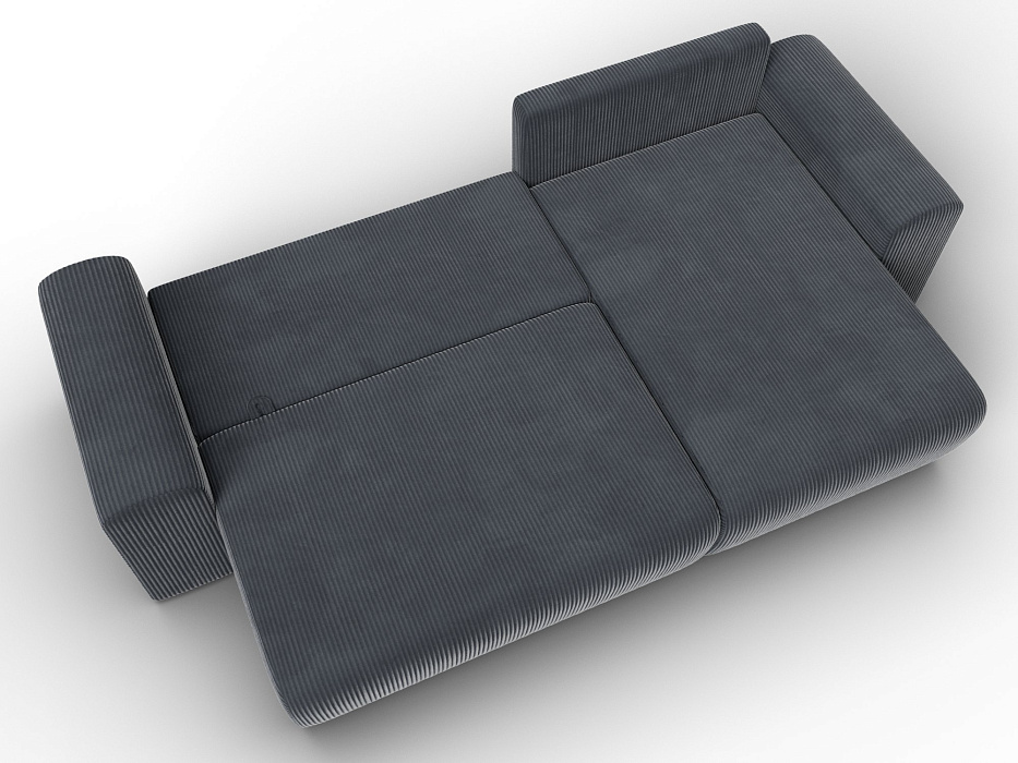 Диван угловой Лига-099 угол универсальный (vertical серый)
