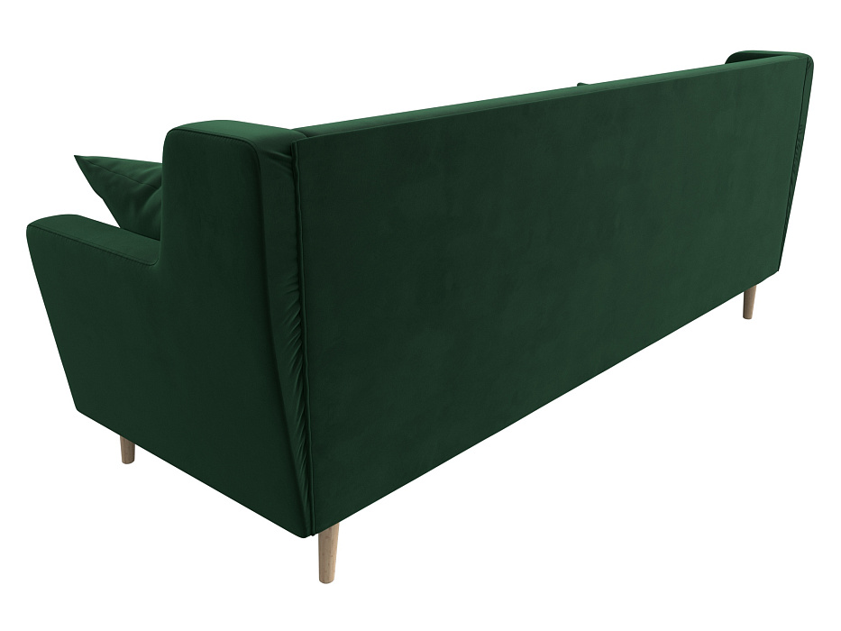 Диван кухонный прямой Брайтон 3 (seven 626 зеленый)