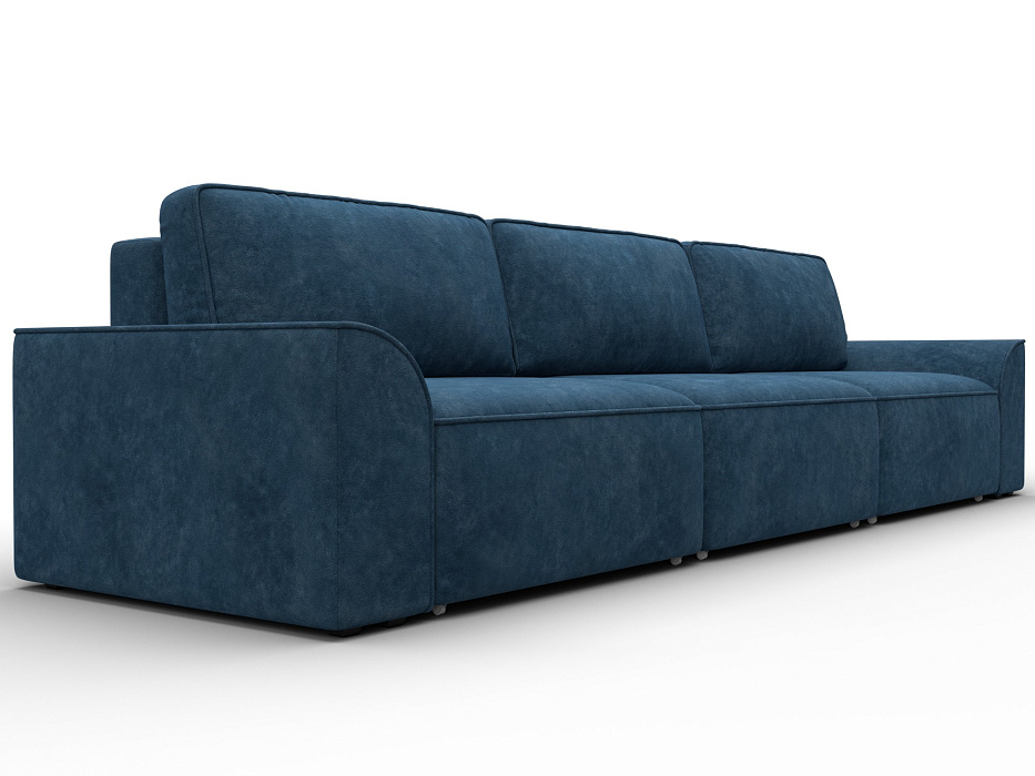 Диван прямой Лига-048 НПБ Лонг (brut 11 синий)