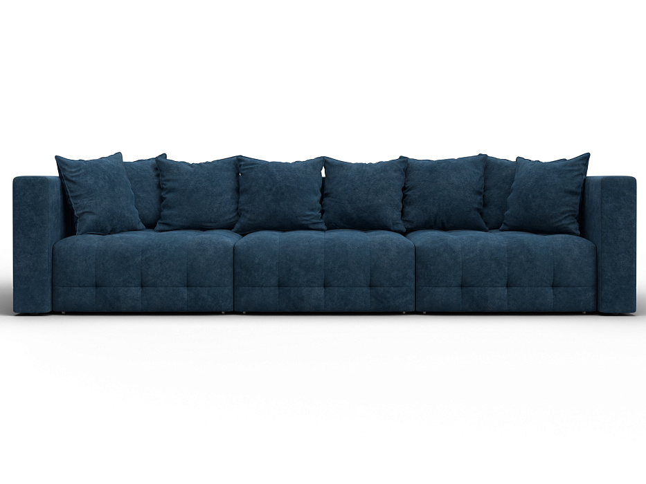 Диван прямой Лига-052 НПБ Лонг (brut 11 синий)