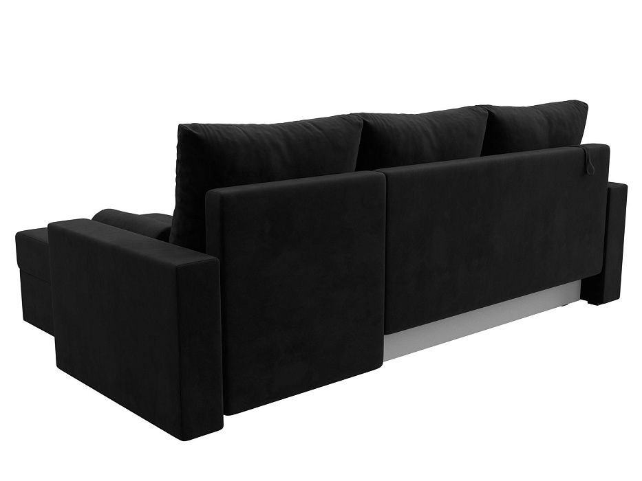 Диван угловой Верона Лайт правый угол (seven 35 черный)