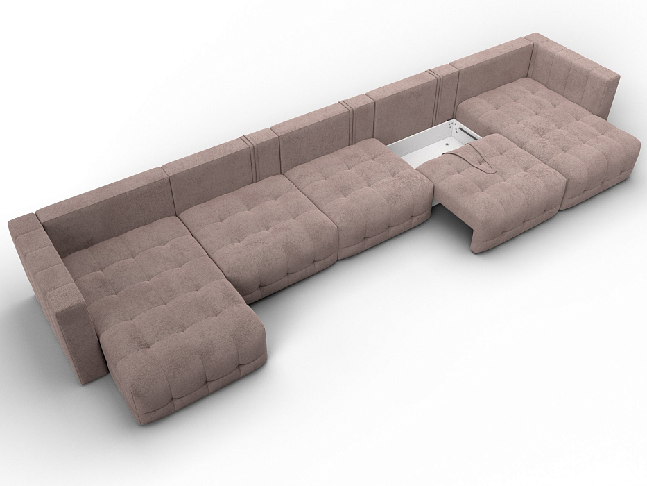 Диван П-образный Лига-052 НПБ МегаЛонг (tower 05 бежевый)