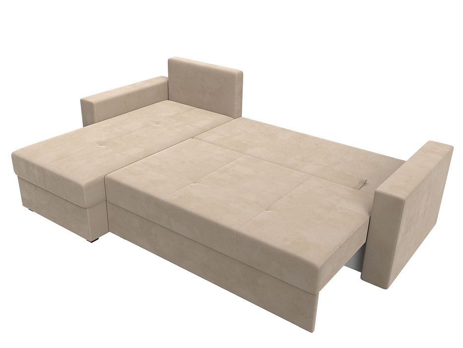 Диван угловой Верона Лайт левый угол (seven 729 бежевый)