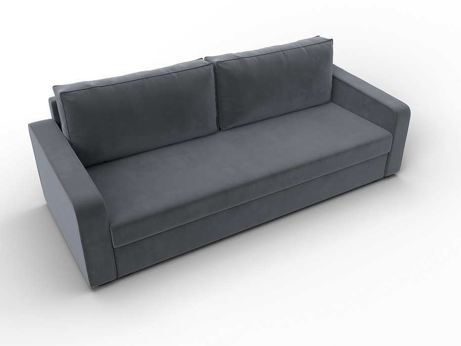 Диван прямой Лига-009 (seven 17 серый)