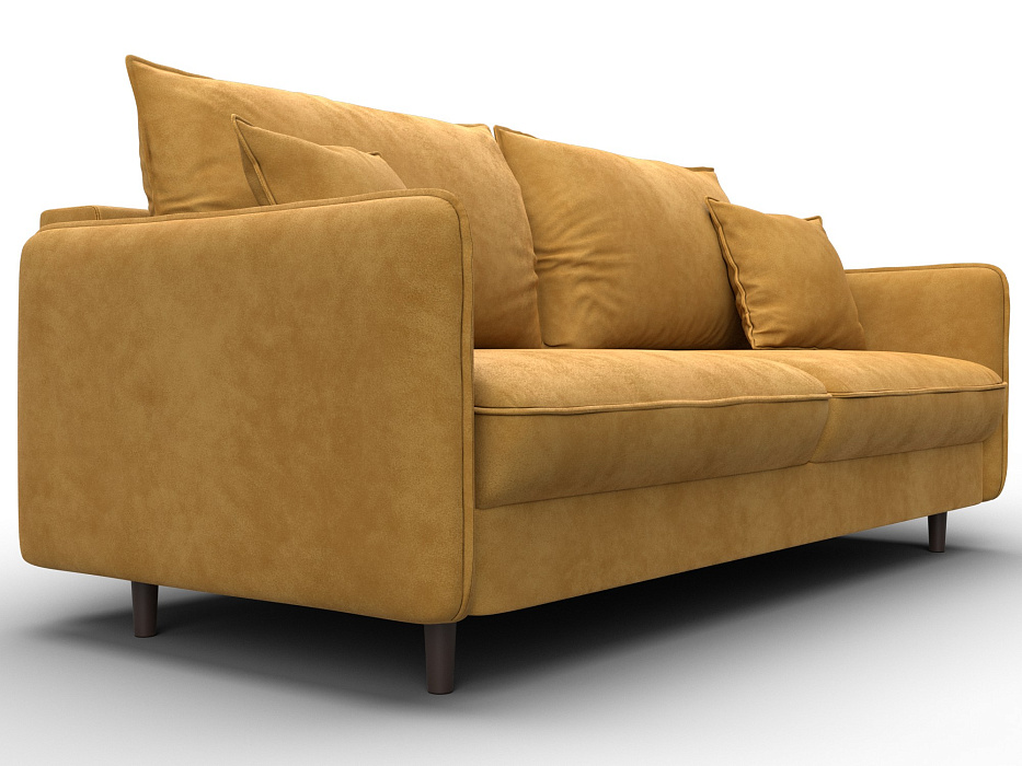 Диван прямой Лига-064 НПБ (brut 10 желтый)