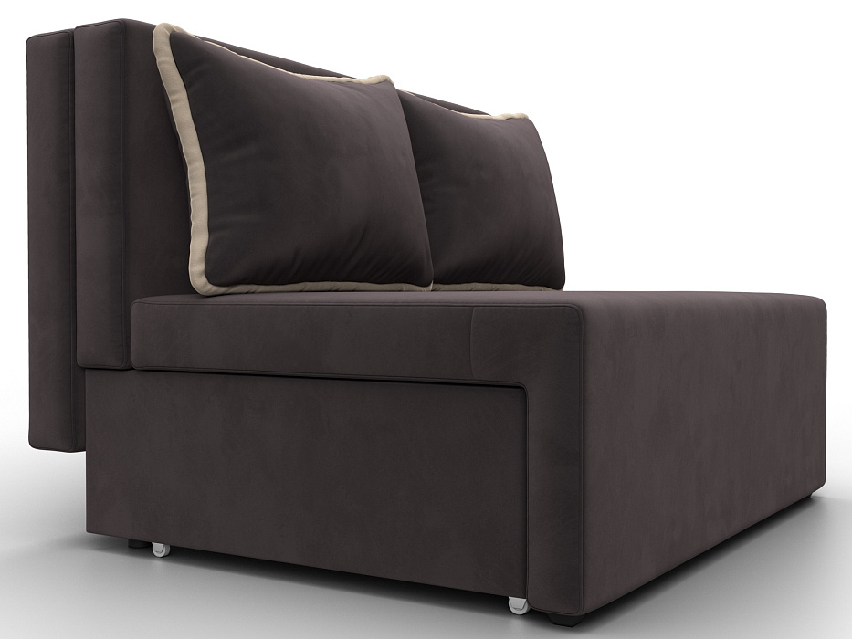 Диван прямой Лагуна (seven 727 коричневый;seven 729 бежевый)