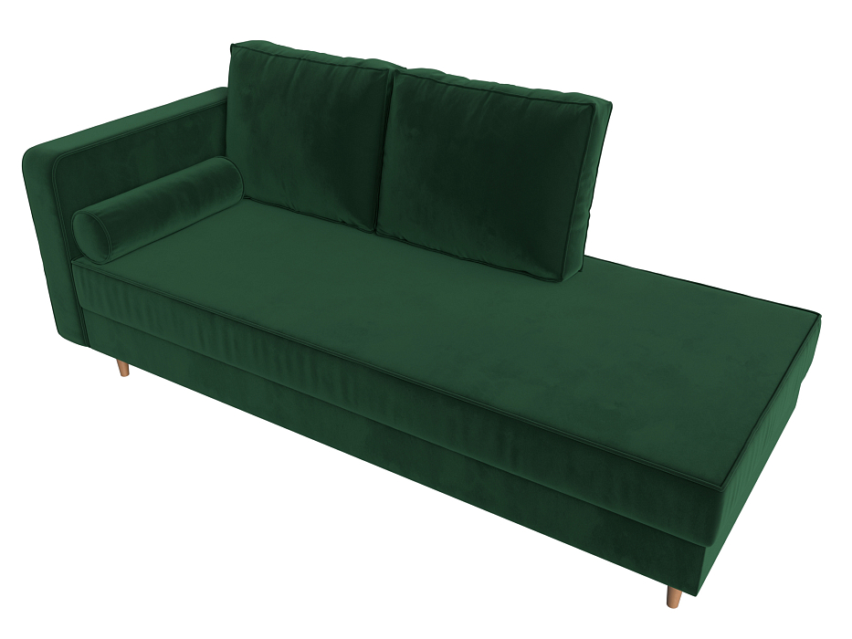 Кушетка Прайм левая (seven 626 зеленый)