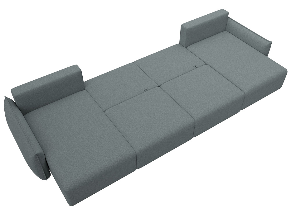 Диван П-образный Лига-051 НПБ Лонг (амур 07 серый)