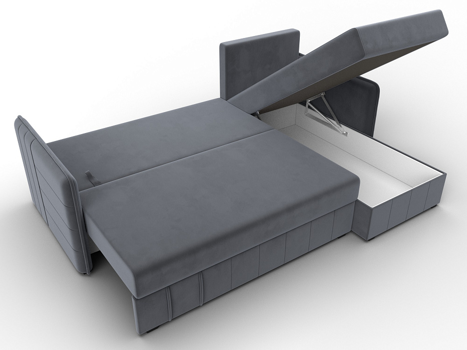 Диван угловой Слим угол универсальный (seven 17 серый)