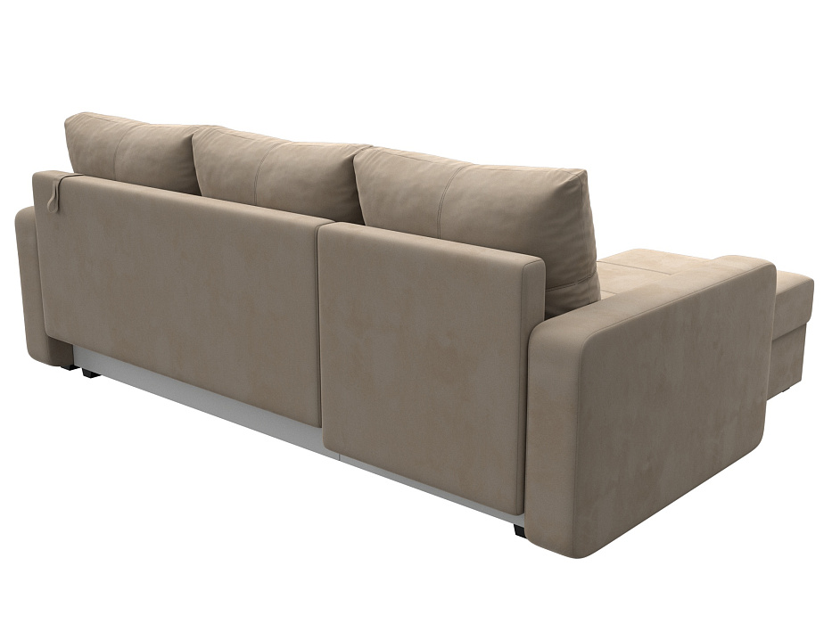 Диван угловой Ливерпуль Лайт левый угол (seven 729 бежевый)