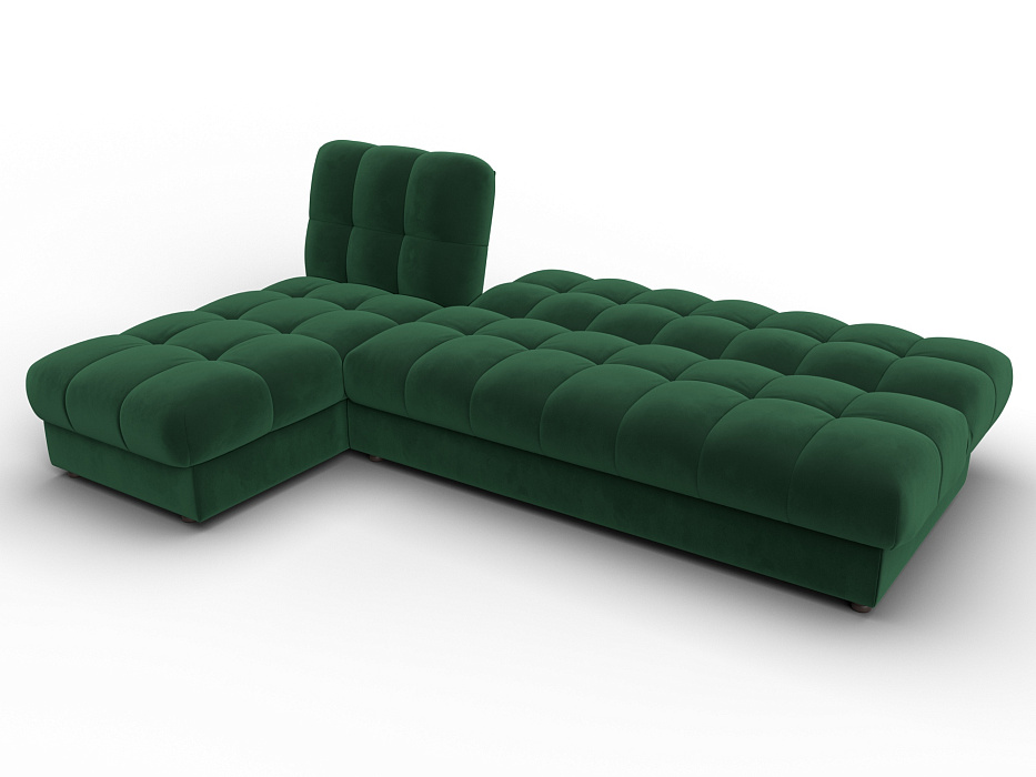 Диван угловой Лига-116 НПБ угол левый (seven 626 зеленый)