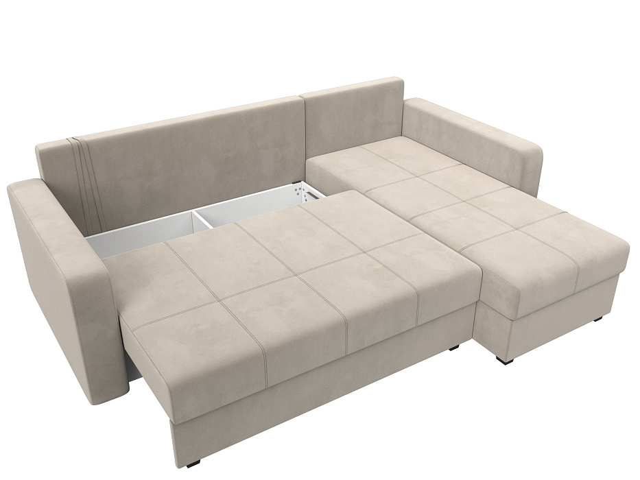 Диван угловой Ливерпуль Лайт правый угол (бежевый)