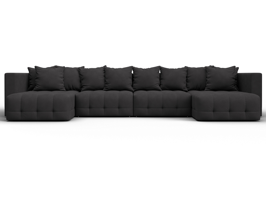 Диван П-образный Лига-052 НПБ Лонг (joly 08 коричневый)