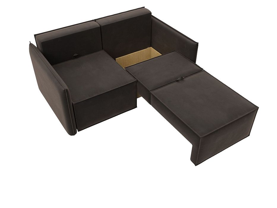 Диван прямой Либерти мини (seven 727 коричневый)