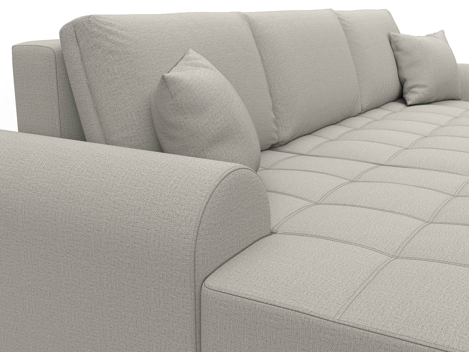 Диван угловой Лига-080 угол левый (амур 02 бежевый)