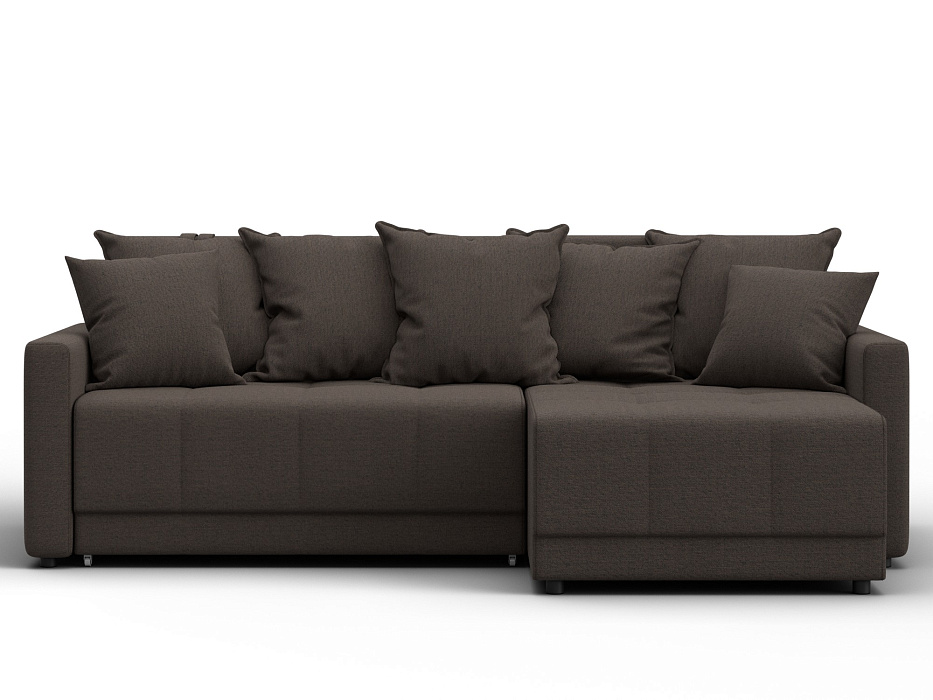 Диван угловой Лига-125 угол универсальный (амур 05 коричневый)