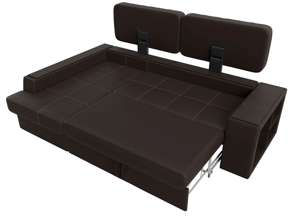 Диван угловой Брюссель левый угол (коричневый;бежевый)