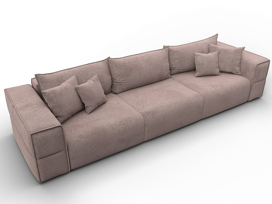 Диван прямой Лига-058 НПБ Лонг (tower 05 бежевый)