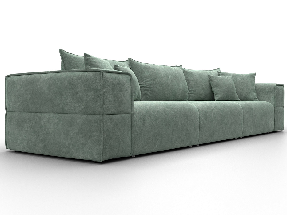 Диван прямой Лига-058 НПБ Лонг (brut 08 зеленый)