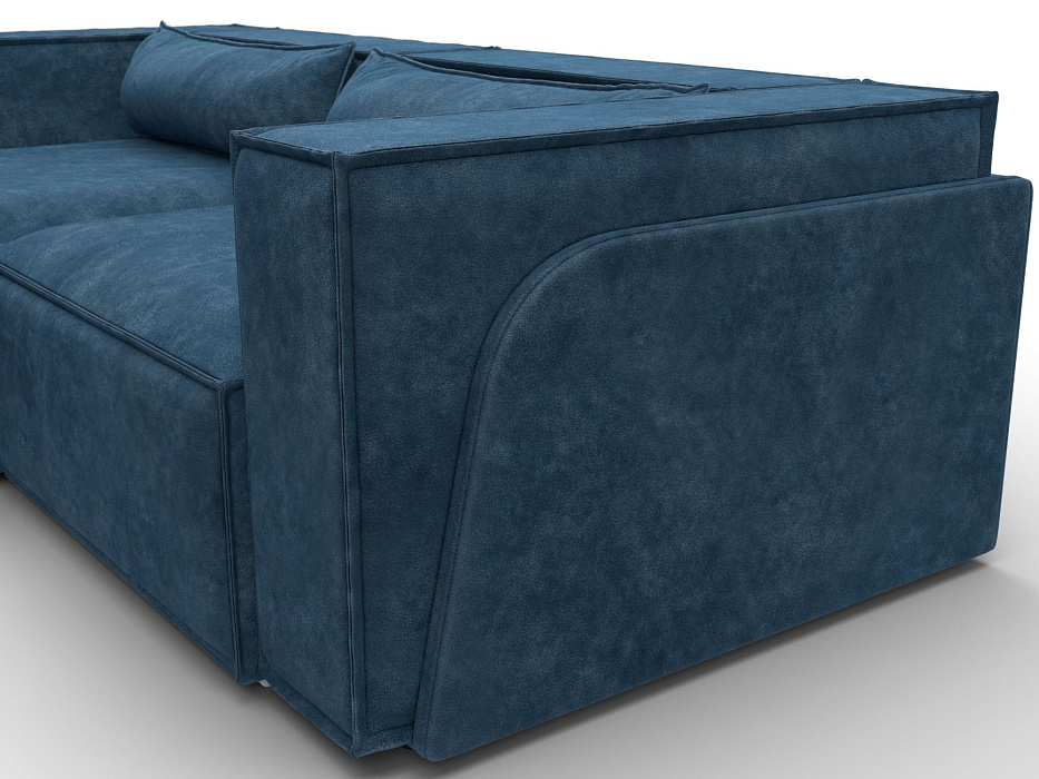 Диван угловой Лига-061 угол левый (brut 11 синий)