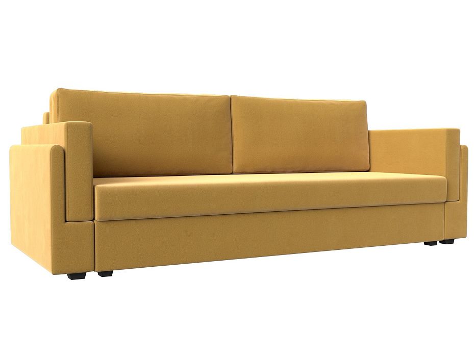 Прямой диван Лига-007 (желтый цвет)