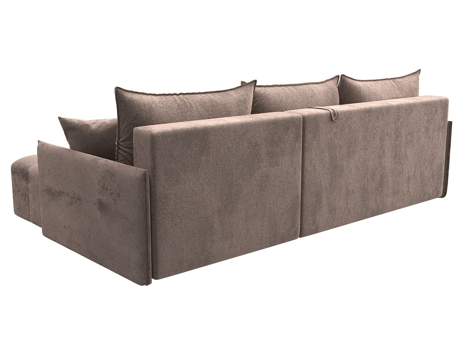 Диван угловой Лига-054 НПБ угол универсальный (tower 05 бежевый)