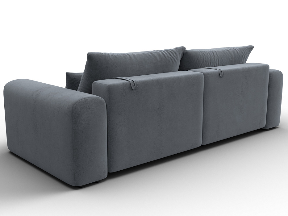 Диван прямой Лига-056 НПБ (tower 10 серый)