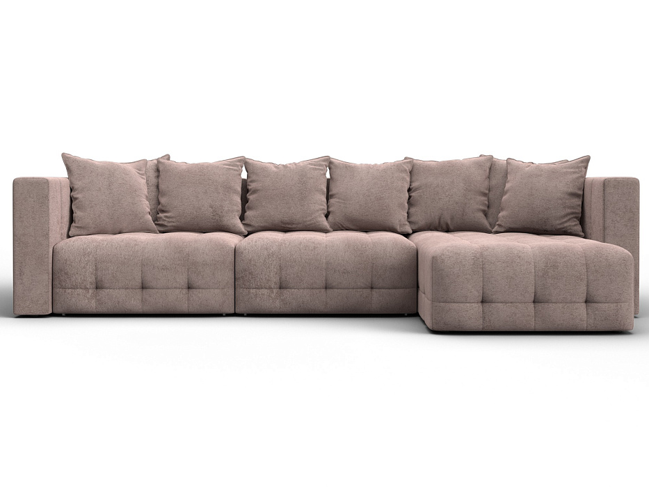 Диван угловой Лига-052 НПБ Лонг угол универсальный (tower 05 бежевый)