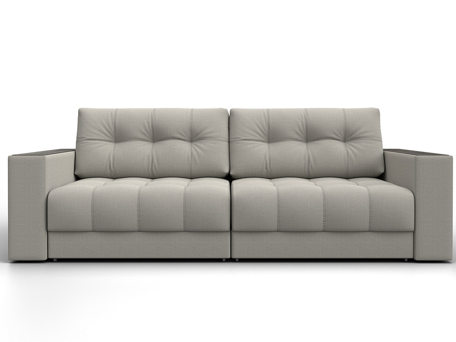 Диван прямой с декором Лига-049 НПБ (амур 02 бежевый)