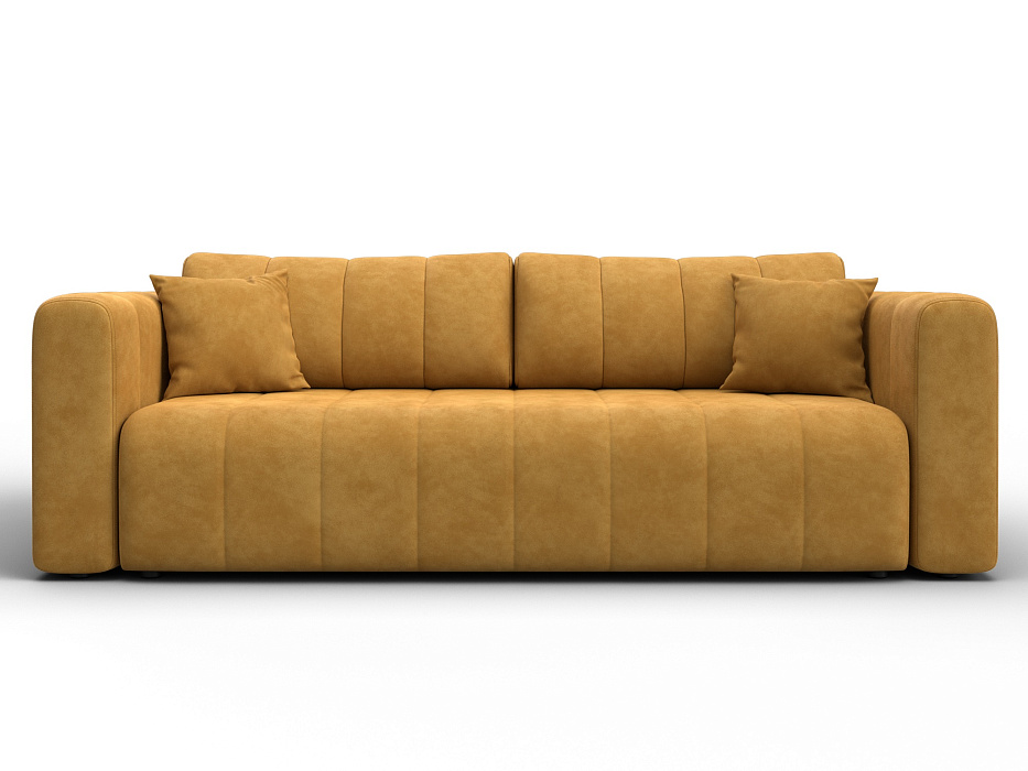 Диван прямой Лига-062 НПБ (brut 10 желтый)