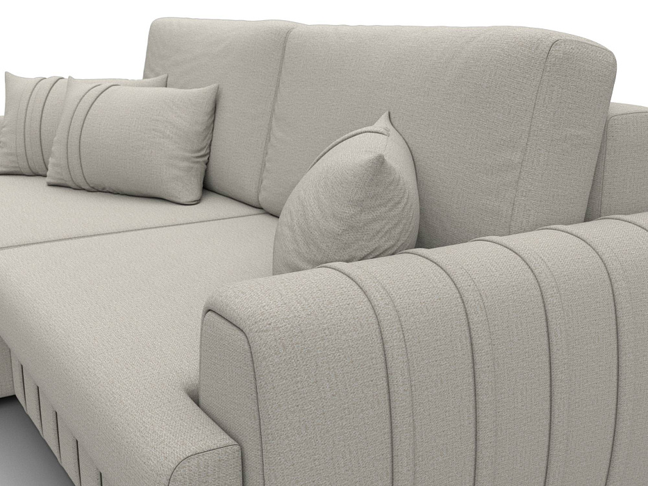 Диван угловой Лига-057 НПБ угол левый (амур 02 бежевый)