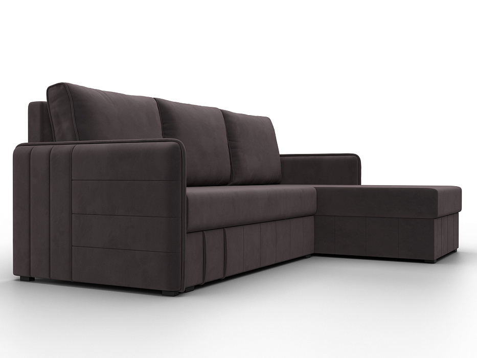Диван угловой Слим угол универсальный (seven 727 коричневый)