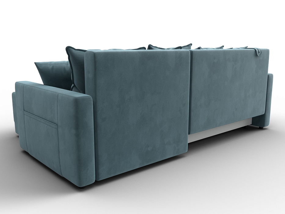 Диван угловой Лига-125 угол универсальный (seven 113 бирюзовый)