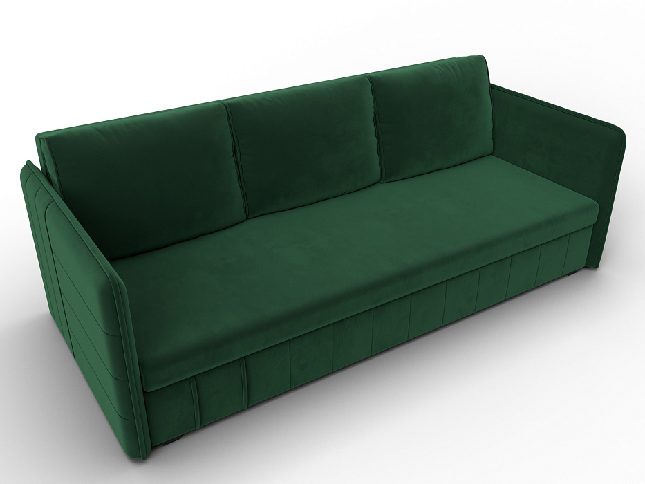 Диван прямой Слим (seven 626 зеленый)