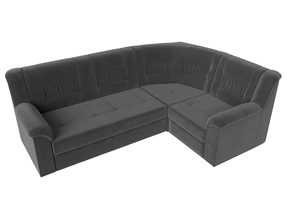 Диван угловой Карелия правый угол (seven 17 серый)