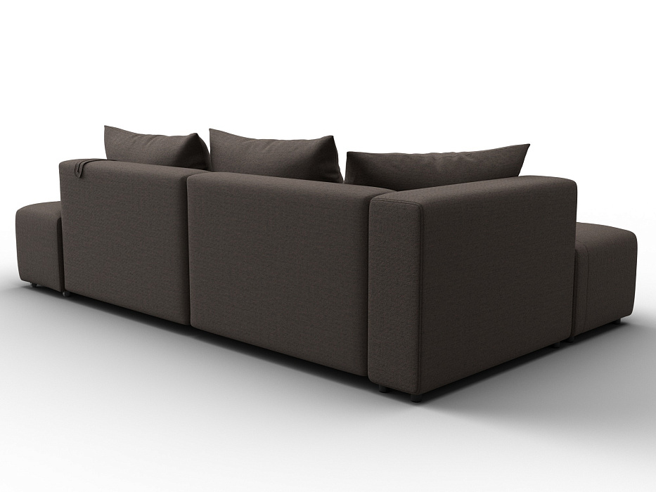 Диван угловой Лига-103 НПБ угол левый (амур 05 коричневый)