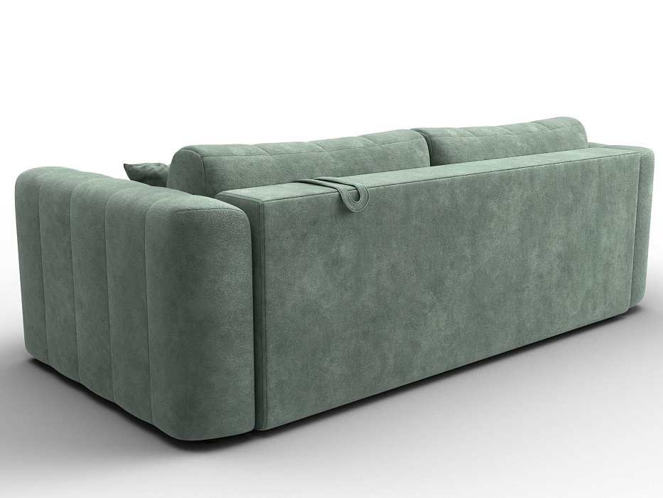 Диван прямой Лига-062 НПБ (велюр brut 08 зеленый)