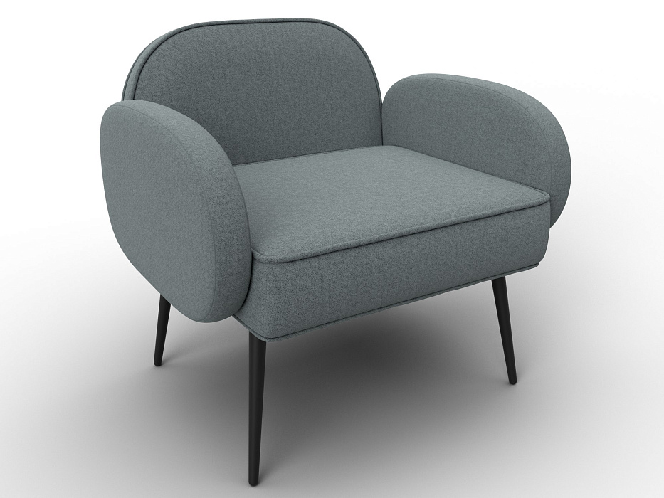 Кресло Лига-086 (рогожка амур 07 серый)