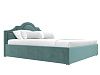 Интерьерная кровать Афина 160 (бирюзовый цвет)