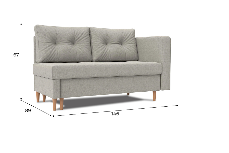 Кушетка Лига-098 (амур 02 бежевый)