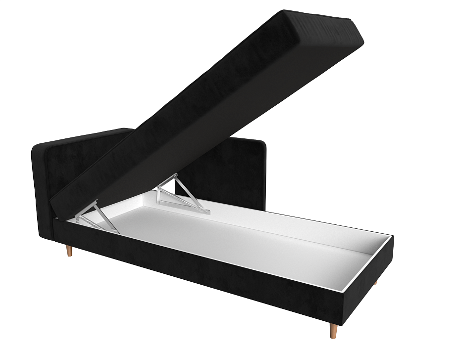 Кушетка Прайм левая (seven 35 черный)